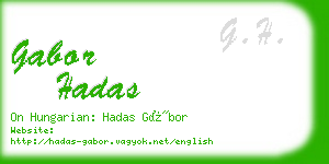gabor hadas business card